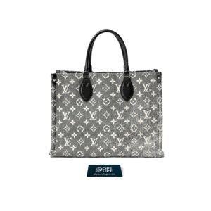 OnTheGo MM Monogram Jacquard Denim - Grey