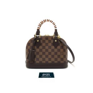 Alma BB Damier Ebene Braided - Brown