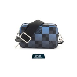 Alpha Wearable Wallet Damier Graphite Canvas - Blue