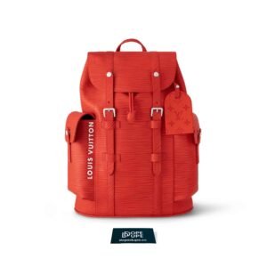 Christopher Backpack MM Epi Leather - Vermillon Red