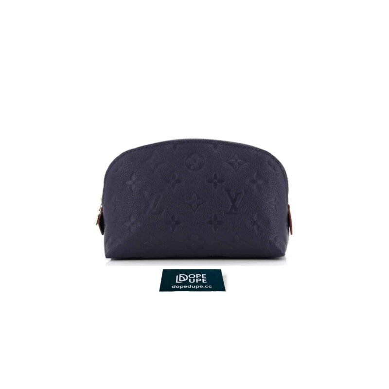 Cosmetic Pouch PM Monogram Empreinte Embossed - Navy (2)