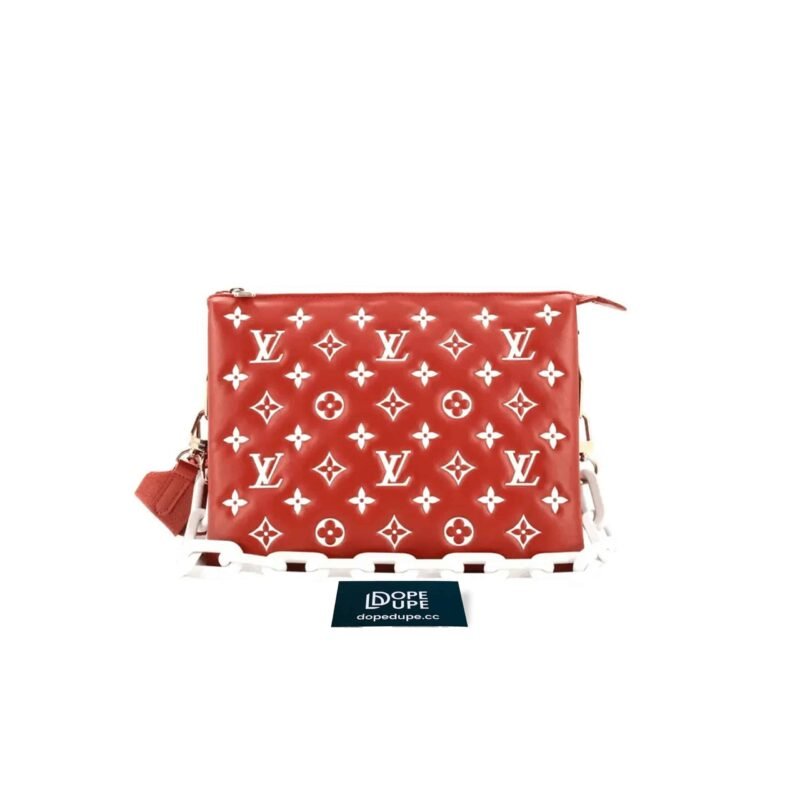 Coussin-PM-Bicolor-Monogram-Leather-Embossed---Terracota