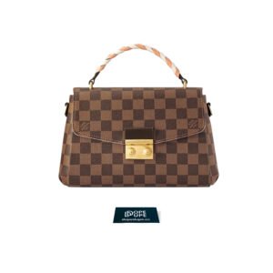 Croisette Damier Ebene Canvas Brided - Brown Pink
