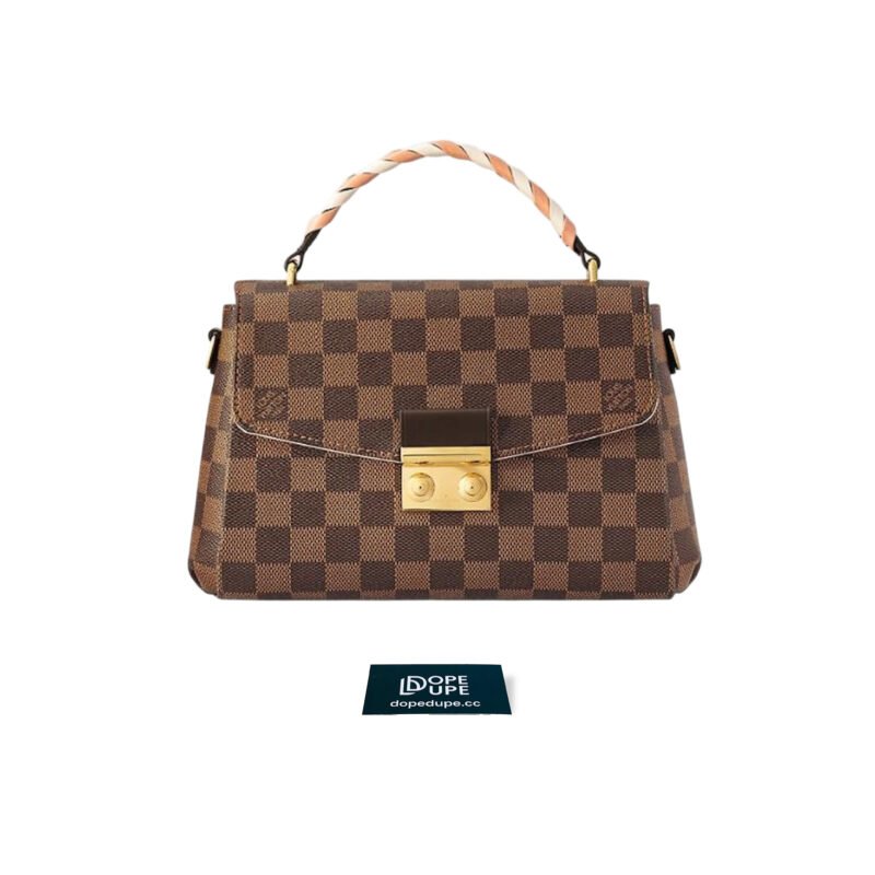 Croisette Damier Ebene Canvas Brided – Brown Pink (1)