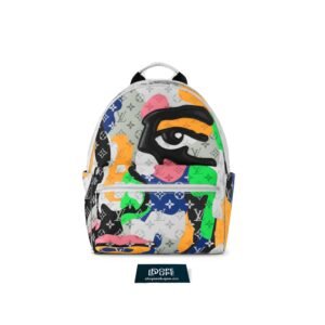 Discovery Backpack Portrait Monogram Canvas - Multicolor White
