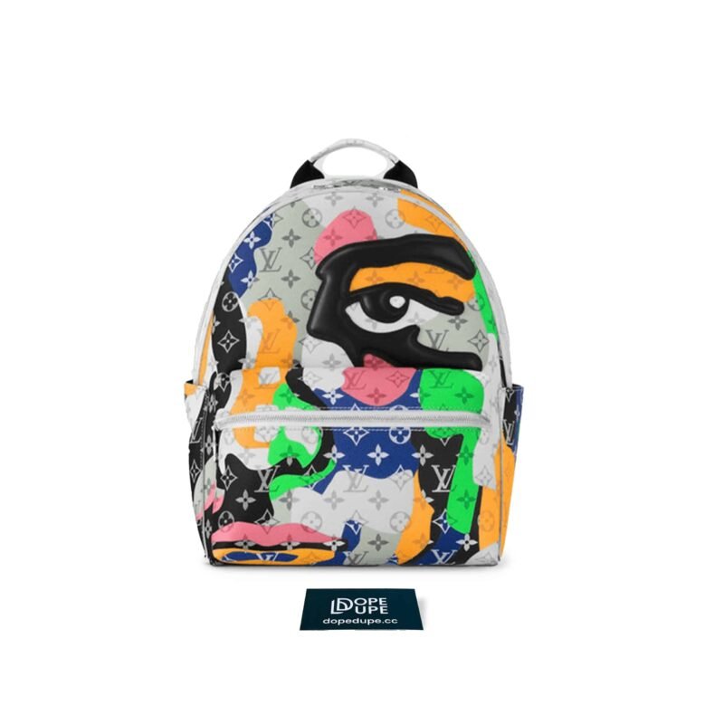Discovery Backpack Portrait Monogram Canvas - Multicolor White (1)