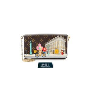 Felicie Pochette Vivienne Holiday in Paris Monogram Canvas - Pink
