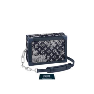 Handle Soft Trunk Monogram Tapestry - Blue