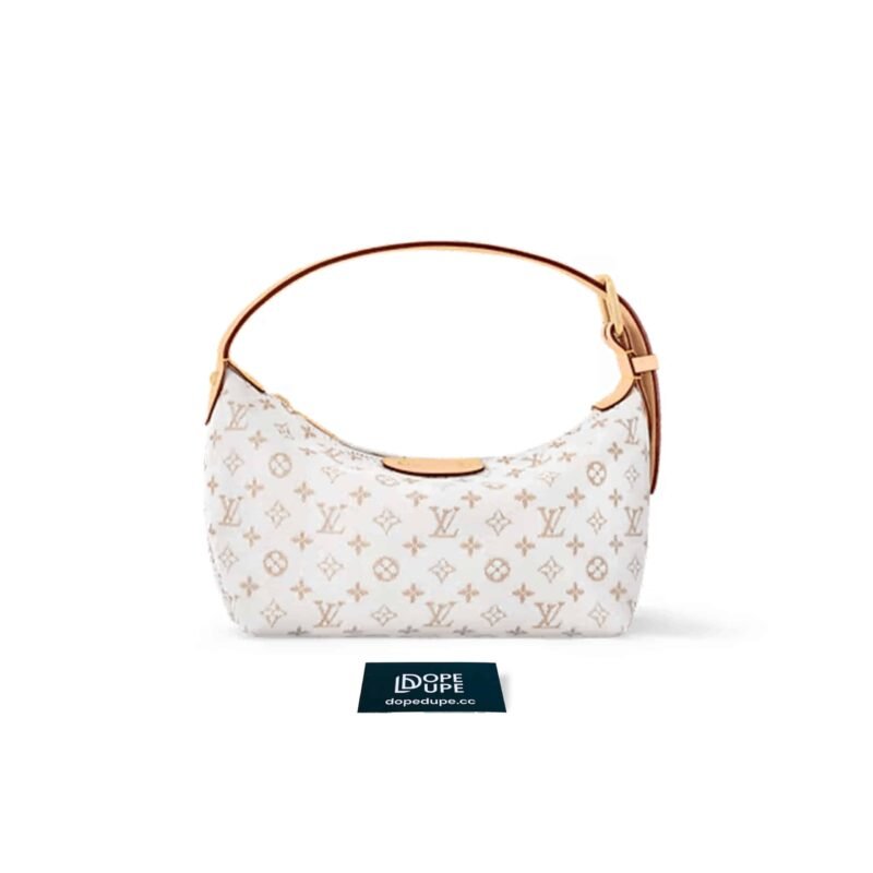 Hils Pochette Bicolor Monogram Canvas - Mastic (1)