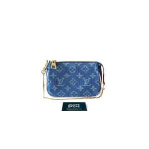 Mini Pochette Accessoires Monogram Denim - Denim Blue