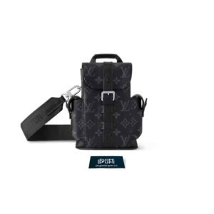 Nano Christopher Monogram Eclipse Canvas - Black