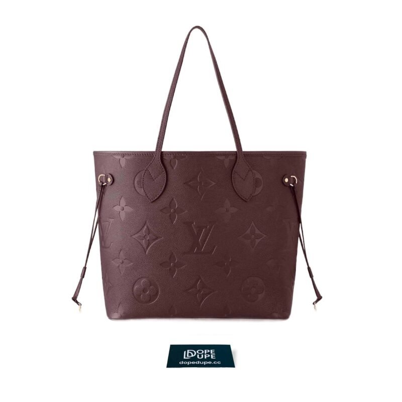 Neverfull-MM-Monogram-Empreinte---Wine-Red