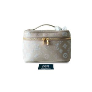 Nice Mini Bicolor Monogram Mahina Calfskin