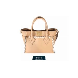 On My Side MM Braided Monogram Mahina Calfskin