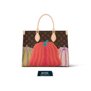 OnTheGo MM x Yayoi Kusama Monogram Canvas Pumpkin print