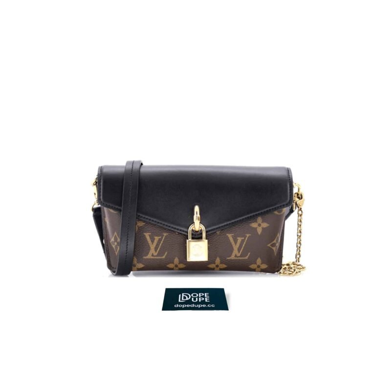 Padlock On Strap Monogram Canvas - Brown Black (1)