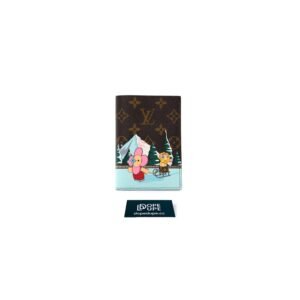 Passport Cover Vivienne Ice Skating Monogram Canvas - Pink