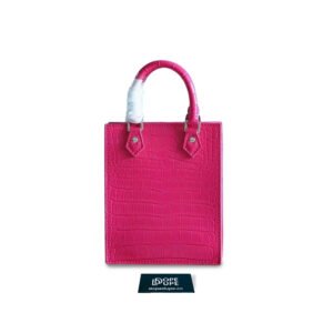 Petite Sac Plat Crocodile Brillant