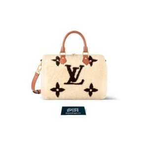 SKI Speedy Bandouliere 25 Shearling Cowhide - Cream Brown