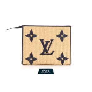 Toiletry Pouch 26 Monogram Rafia Leather