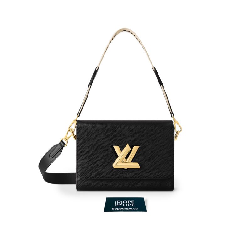 Twist MM Epi Flower Textile Strap - Black (1)