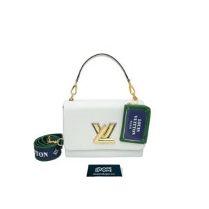 Twist MM Epi Top Handle  with Coin Purse - White Green