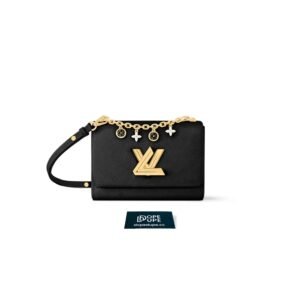 Twist MM Epi With Chain Monogram Flower Enamel