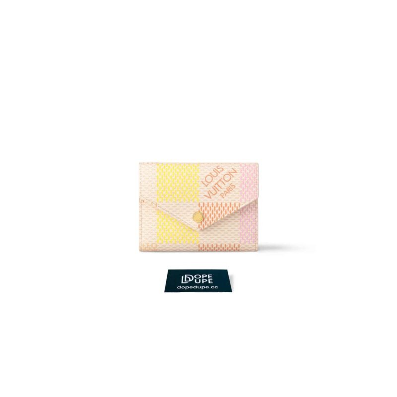 Victorine Wallet Damier Canvas - Peach Pink (1)