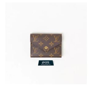 Victorine Wallet Monogram Canvas - Brown Blue