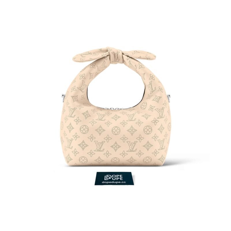 Why Knot PM Mahina Calfskin Monogram Pattern - Cream Beige (1)