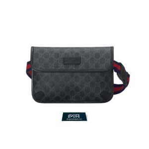Belt Bag GG Supreme Canvas - Black Grey