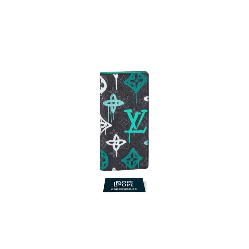 Brazza Wallet Graffiti Monogram Eclipse - Green light (2)