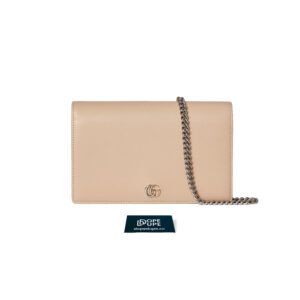 Chain Wallet GG Marmont Soft Leather