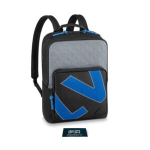 Dean Backpack Monogram Taurillon Cowhide Leather with LV Initials - Black Grey