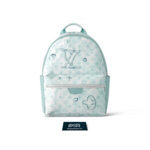 Discovery Backpack PM Monogram Aquagarden Canvas - Crystal Blue