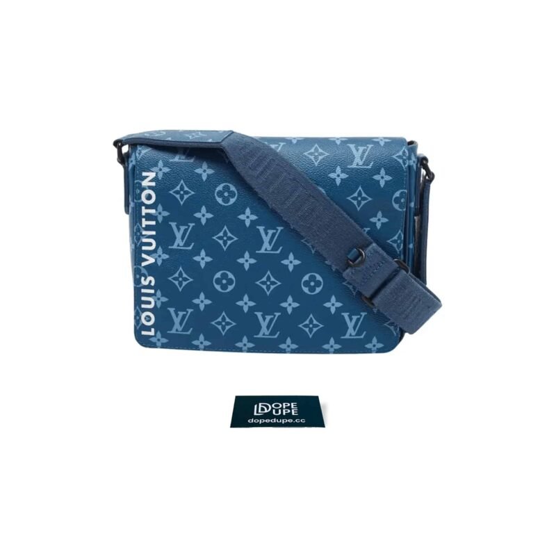 District PM Monogram Canvas with Logo - Atlantic Blue (1)