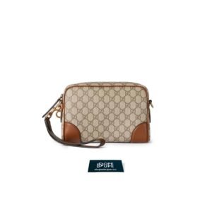 GG Emblem Small  Crossbody GG Canvas and Leather with pocket