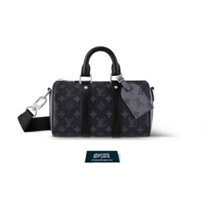 Keepall Bandouliere 25 Monogram Eclipse Canvas - Black