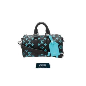 Keepall Bandouliere 25 Monogram Playground Canvas - Black Blue