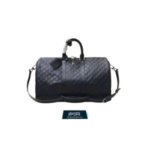 Keepall Bandouliere 45 Damier Infini Leather - Black