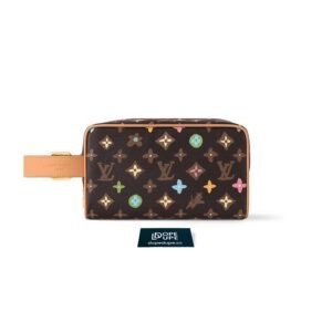 Locker Dopp Kit Monogram Craggy Canvas - Chocolate