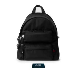 Medium Backpack with Gucci Logo Nylon Lining - Black