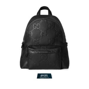 Medium Jumbo GG Backpack Grainy Leather - Black