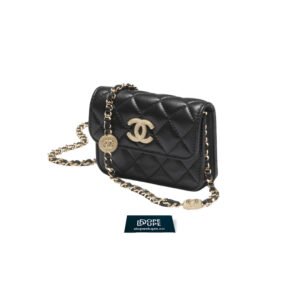 24K Mini Clutch bag Lambskin with Crystal CC