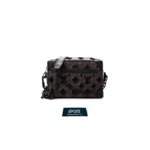 Mini Soft Trunk Monogram Tuffetage Canvas - Brown Black