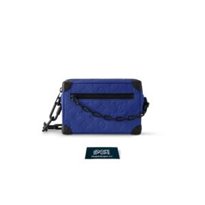 Mini Soft Trunk Taurillon Monogram - Racing Blue