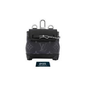 Mini Steamer Monogram Eclipse Canvas - Black