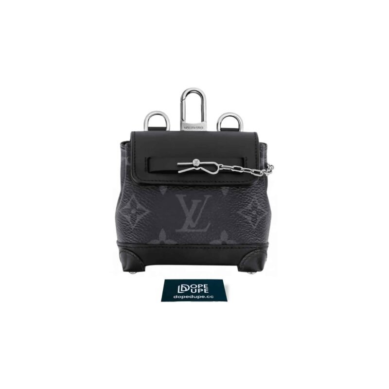 Mini Streamer Monogram Eclipse Canvas - Black (1)