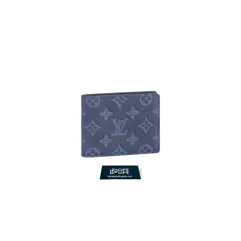 Multiple Wallet Vertical Monogram Shadow - Navy Blue (1)