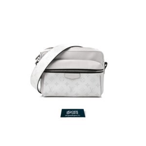 Outdoor Messenger Monogram Taigarama Canvas Leather